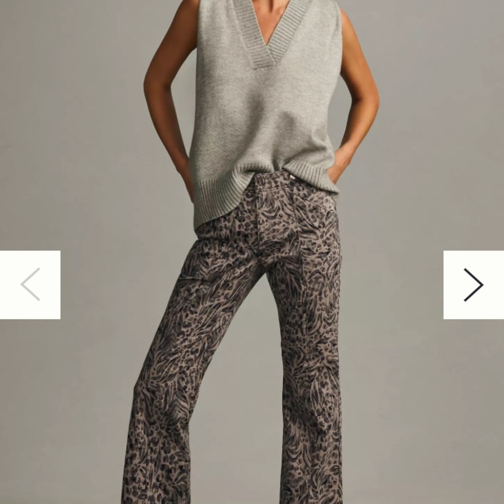 NWT Anthropologie Mid-Rise Demilune Utility Pants